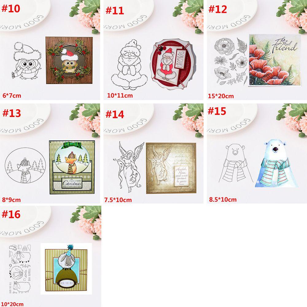 Stempel Transparan Motif Merry Christmas Untuk Dekorasi DIY