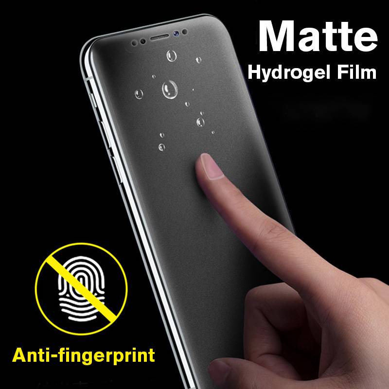 1Pcs No Fingerprint Matte Hydrogel Film for iPhone 11 12 Pro Max Mini Screen Protector for iPhone 7 8 Plus X XS Max XR SE 2020 Not Glass