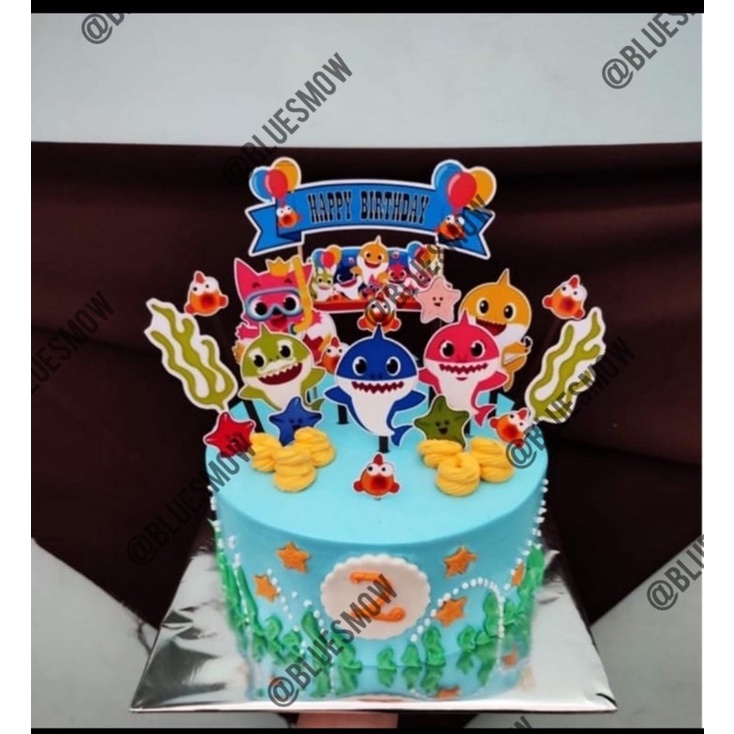 

Topper baby shark / hiasan baby shark / baby shark