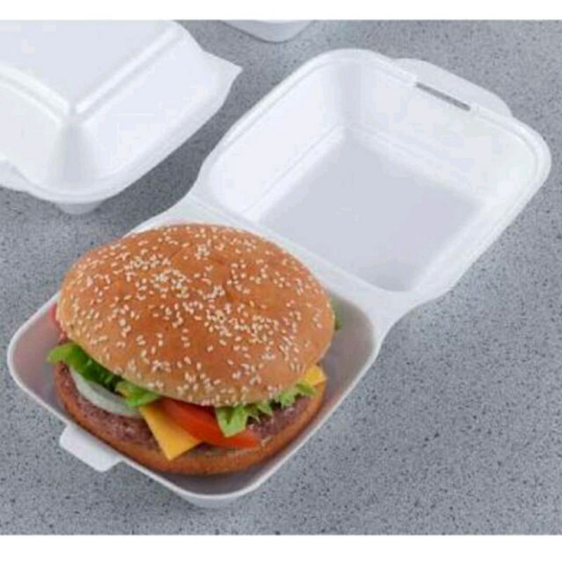 

foam burger hb/ Styrofoam/seblak/takoyaki 200pcs