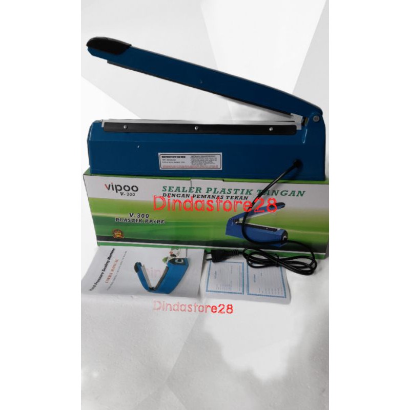 Implus Sealer Vipoo V-300 Alat Press Plastik Tangan 30cm