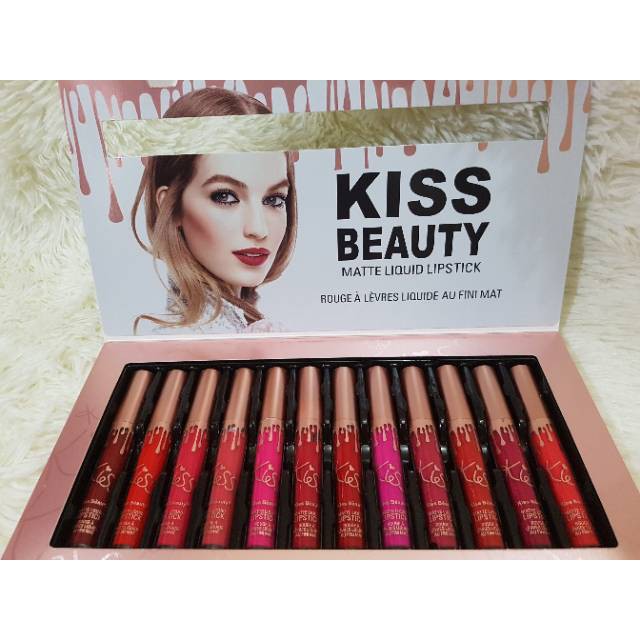 Lipcream KISS BEAUTY MATTE LIQUID LIPSTICK