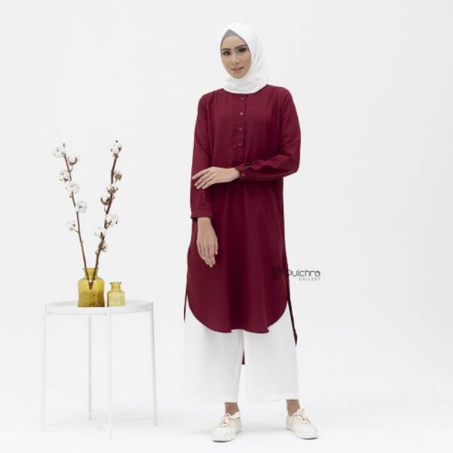 Ryu Tunik Red Pulchra by Pulchra Gallery
