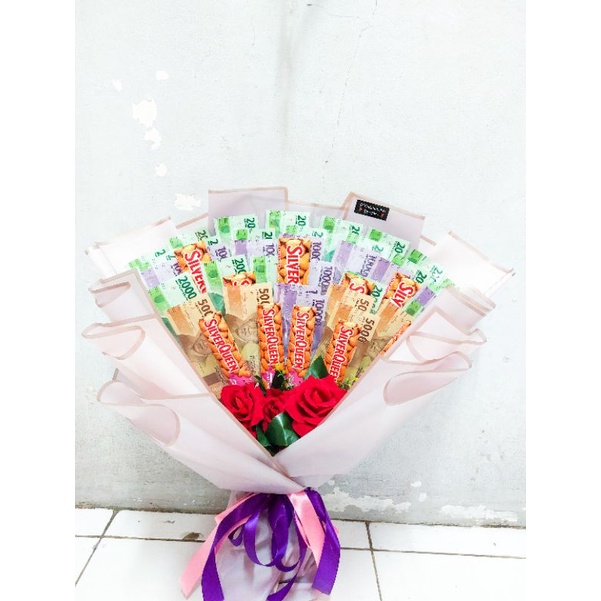 

standing money buket mix silverqueen