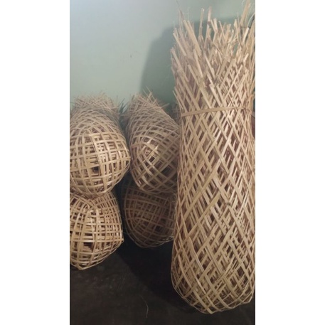 kreneng bambu brongsong bungkus buah kelengkeng mangga rambutan pisang