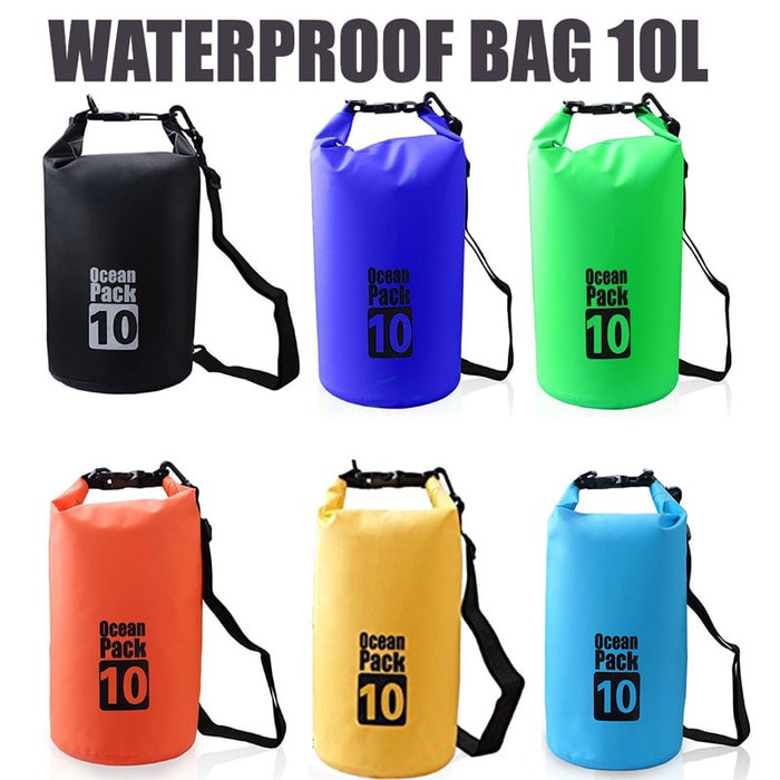 Cuci Gudang Ocean Pack Dry Bag Tas Anti Air Outdoor Laki laki 10 Liter