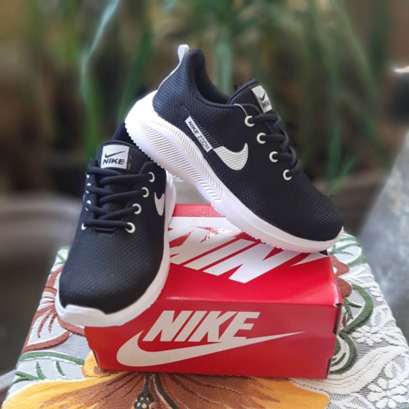 Sepatu Anak Nike Zoom Black Size 33 - 37 Premium Quality