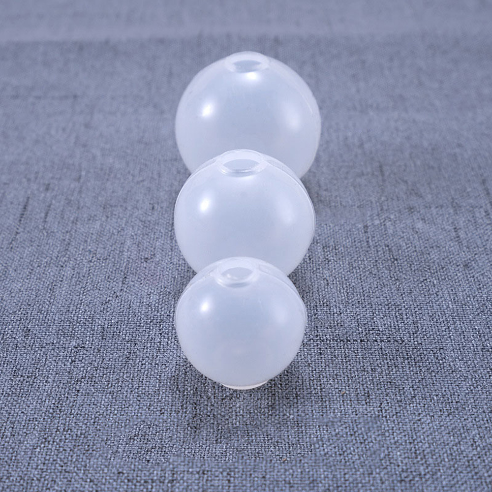 Cetakan Resin Epoksi Cair Bentuk Bola 3d Bahan Silikon Handmade Untuk Dekorasi Liontin Perhiasan