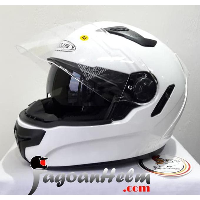 ZEUS Helm ZS813 | SOLID 813 WHITE | FullFace ZS-813 Double Visor
