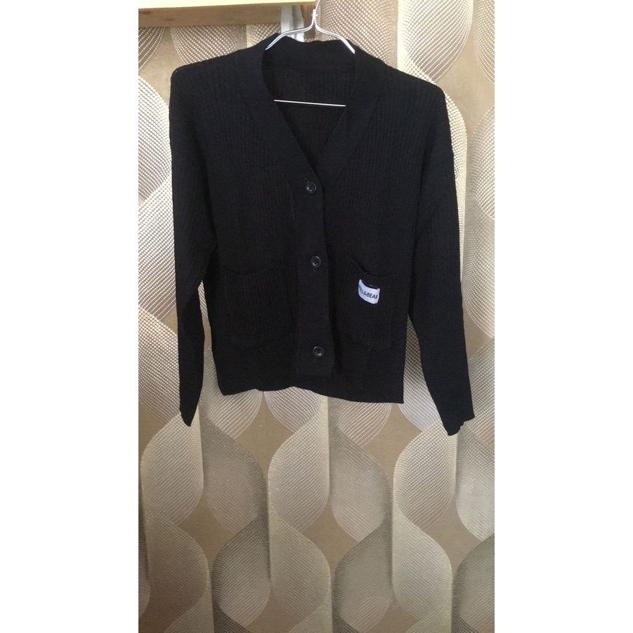 CARDY RINGGO  - CARDI PULL BEAR - LAVELLA CARDIGAN-BLACK