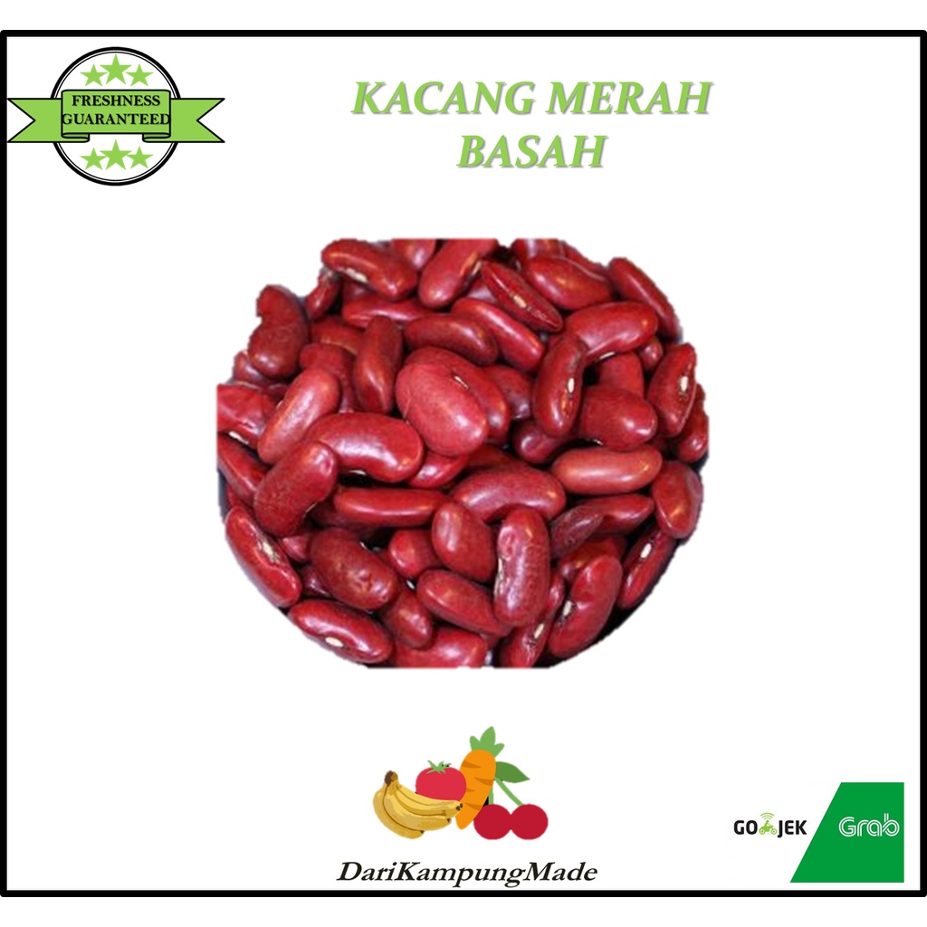 

GRAB / GOJEK ONLY / KACANG MERAH BASAH KUPAS / DENGAN KULIT