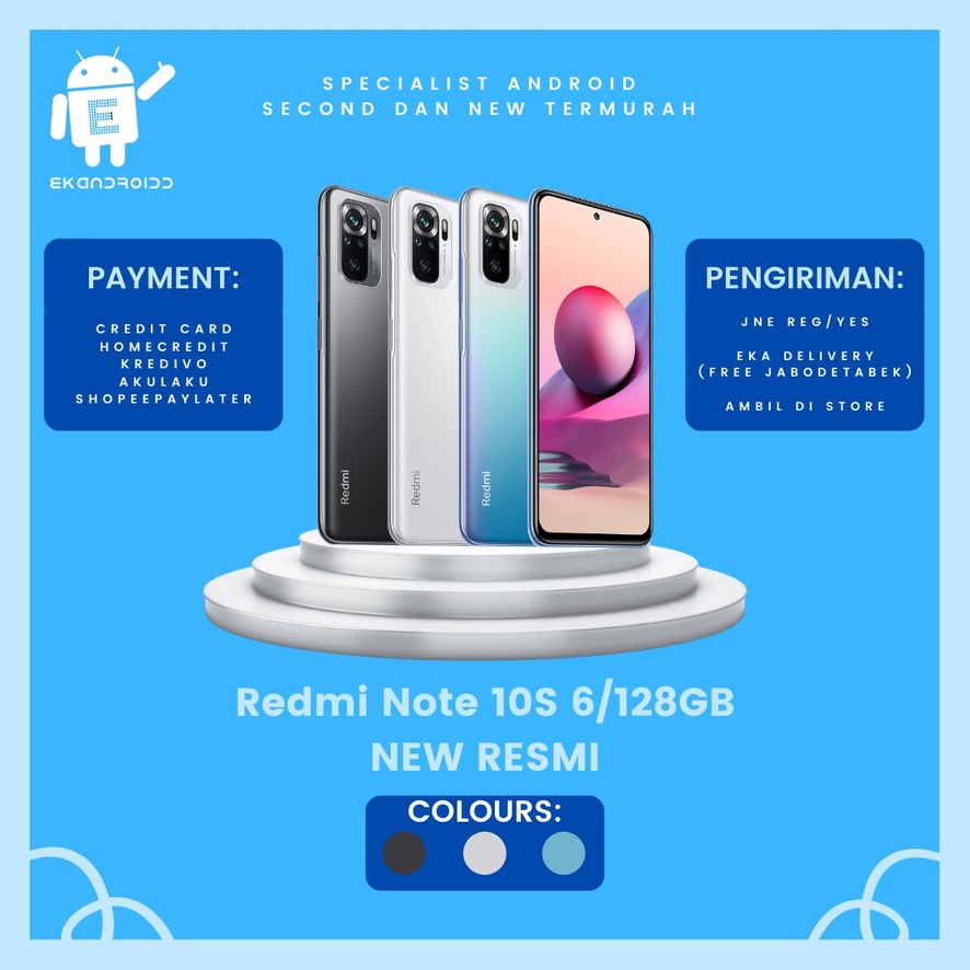 XIAOMI REDMI NOTE 10S 6/128GB NEW RESMI