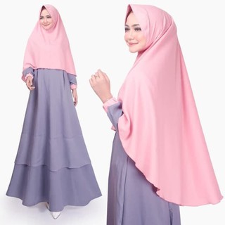 Gamis Gaul 2021 Kalila Syari Baju Set Syari Wanita Murah Gamis Gaul 2021 Kalila Syari Baju Set Syari Wanita Murah