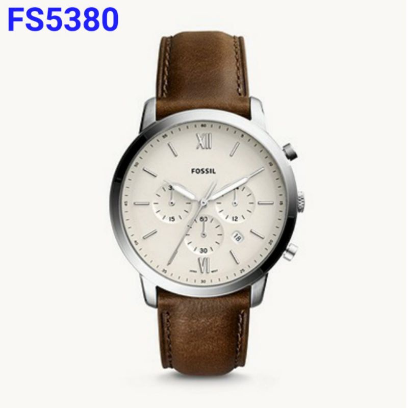 JAM TANGAN FSSIL PRIA FS-5380 STRAP LEATHER ORIGINAL BM