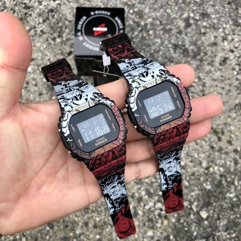 COD✅...Jam Tangan Pria Wanita Gshock Casio Dw5600 Gshock Motif One Piece
