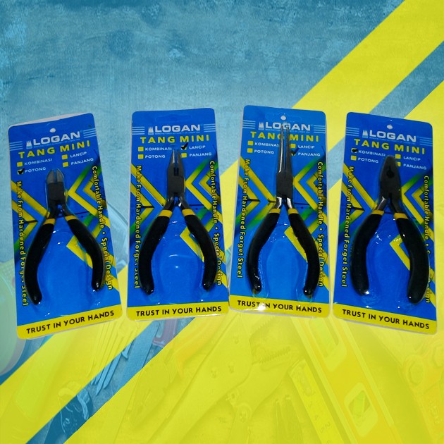 Tang Mini Logan/Tang Kombinasi/Tang Potong/Tang Lancip/Tang Mini - Mini Kombinasi