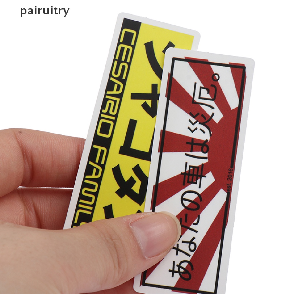 Prt 50Pcs Stiker Racing JDM Untuk Koper Skateboard Laptop Kulkas Mobil PRT