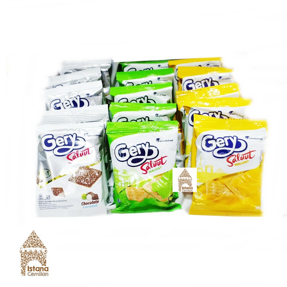 Gery Saluut Malkist Sweet Cheese / Marie / Chocolate Coconut / Matcha (Isi 10 Pcs)