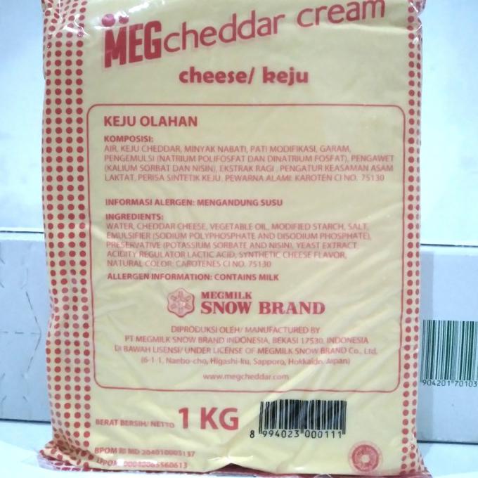 

Meg Cheddar Cream Cheese 1Kg / Krim keju