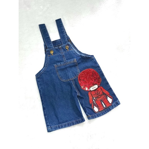 OVERALL LED (NYALA)/OVERALL JEANS ANAK