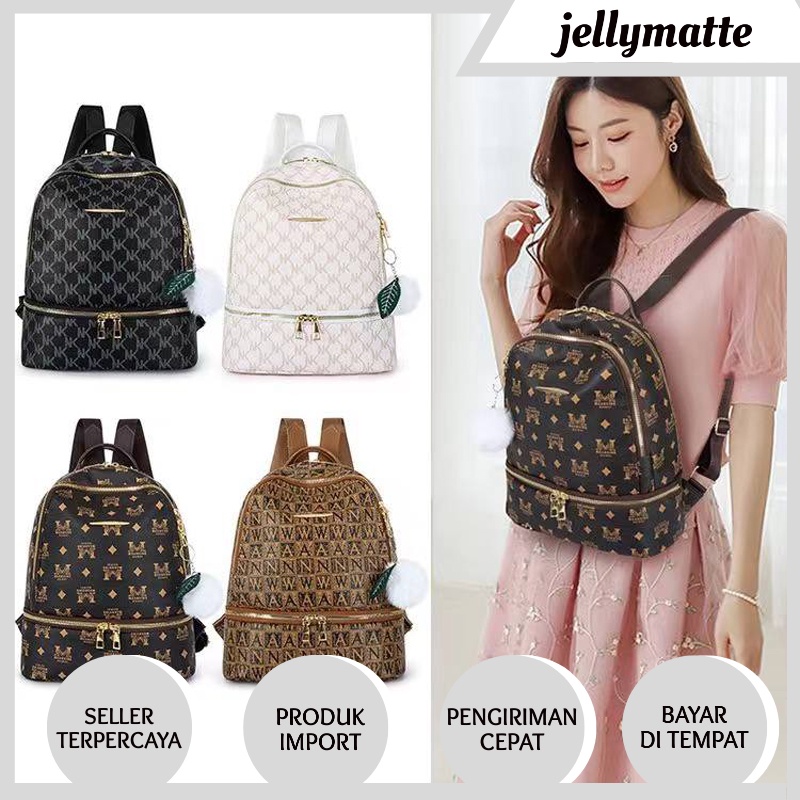 TAS RANSEL BACKPACK WANITA FASHION 3301 - RANSEL KOREA - RANSEL IMPORT ANTI AIR SEKOLAH KULIAH KERJA TERBARU JAKARTA