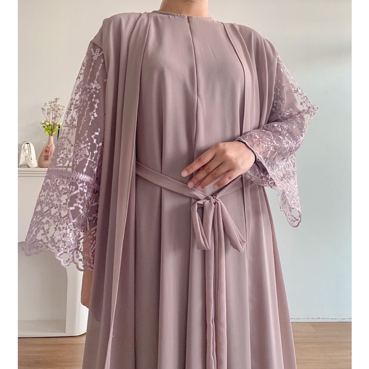 Guzel Exclusive Abaya Jumbo Ld 120/Abaya Ceruti Babydoll Jumbo/Abaya Full Furing/Abaya Kondangan