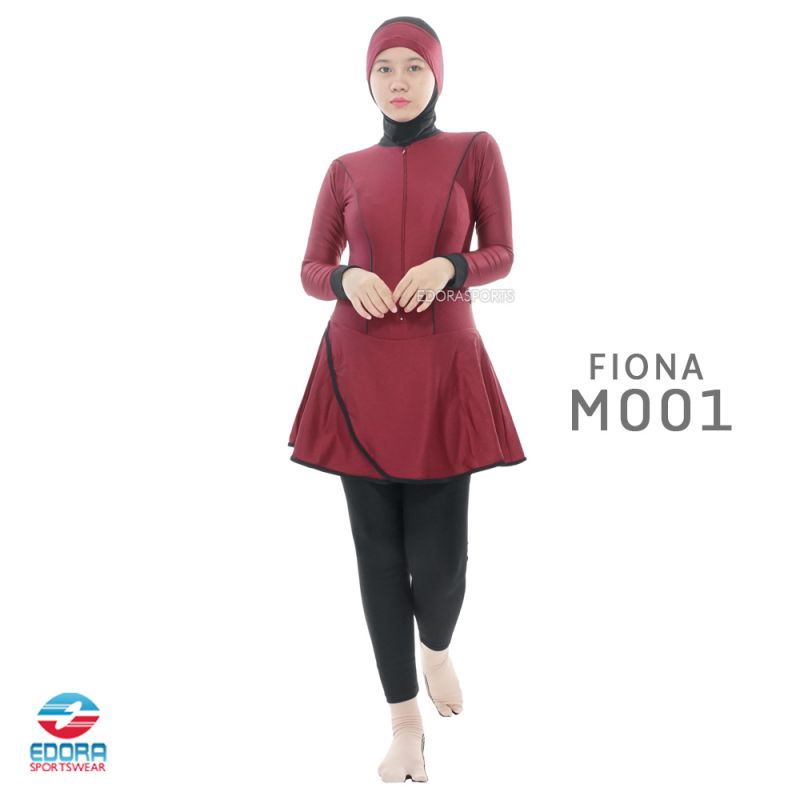 EDORA Baju Renang Muslim Wanita Dewasa FIONA FIT Muslimah