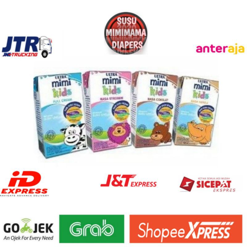 

Ultra mimi UHT 125ml perkarton 40pcs Vanila/Strawberry/Coklat/Full Cream