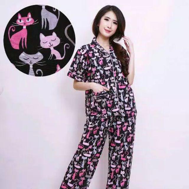 PROMO PIYAMA DEWASA TERLARIS#PIYAMA CP DEWASA TERLARIS#PIYAMA CP TERMURAH-CP Kucing hitam