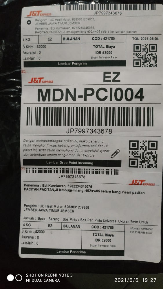 Pen Pintu / Pen Engsel Pintu T120ss/ Futura