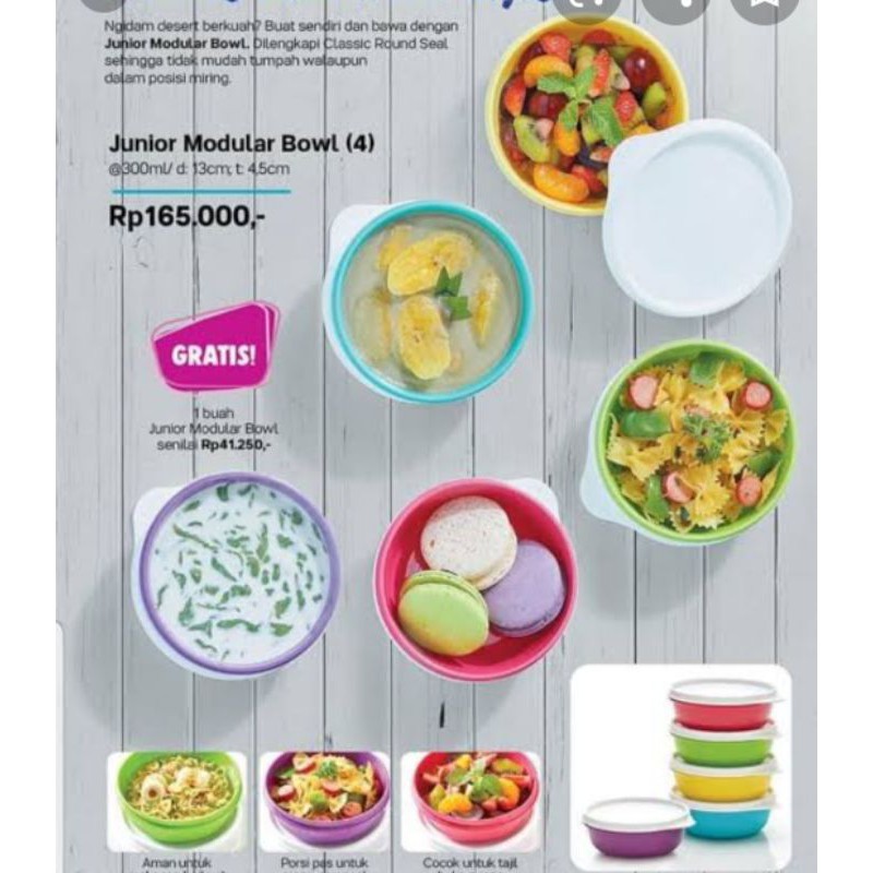 JUNIOR MODULAR BOWL 4pc with free 1pc dpt 5pc