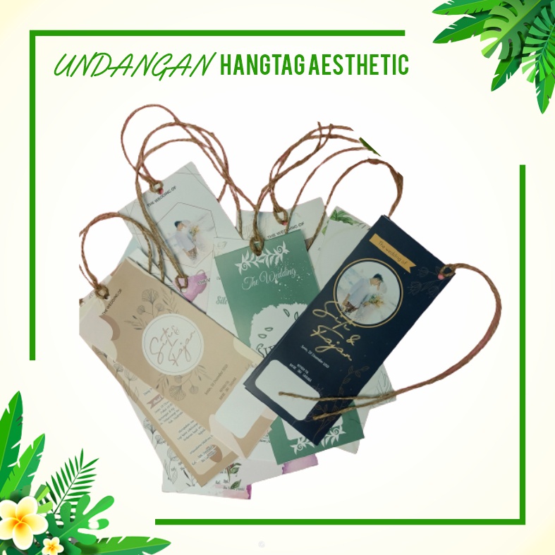 Undangan Pernikahan / Undangan Kekinian / Undangan Rustic / Undangan Simple Minimalis / Undangan Aes
