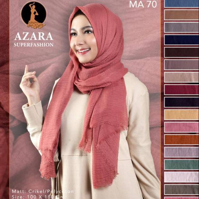 Pashmina Crinkle  Azara Pasmina Azara Crinkel Hijab  