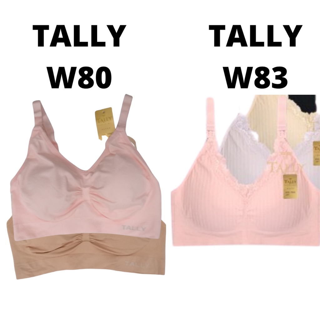 BH Menyusui TALLY W83 W80 NURSING BRA Busa Tanpa Kawat BTK bahan rajut FREE SIZE