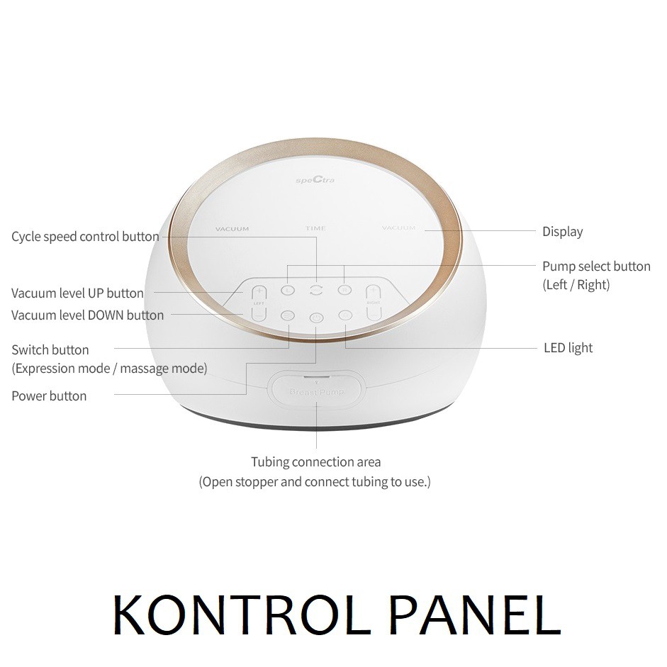 Spectra Dual S Pompa ASI Hospital Grade Double Motor dan Corong