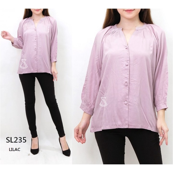 SL235 - Atasan Wanita Rayon Twill Korean Look