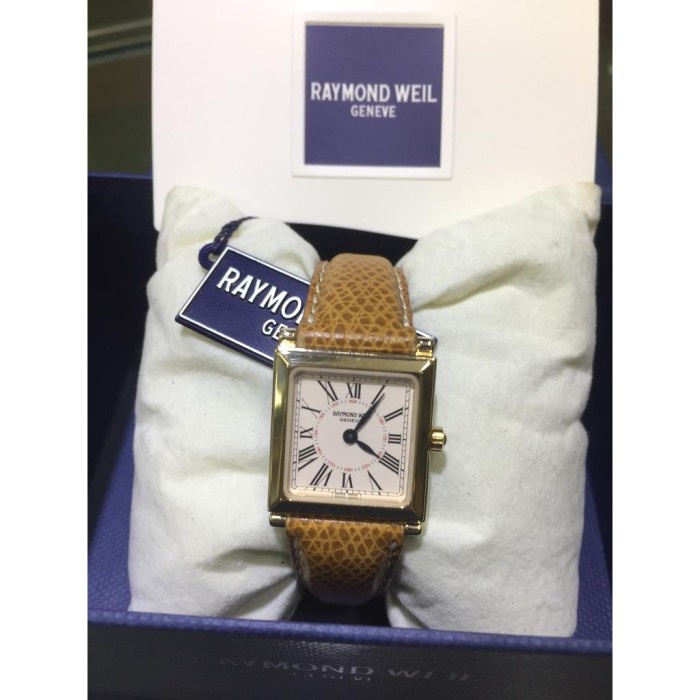 Raymond Weil 9866 Geneve Brown Swiss Made Original Jam Tangan Wanita