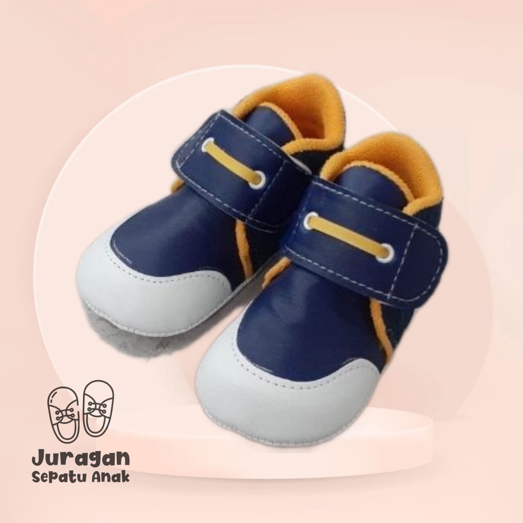 Sepatu Bayi Baby Shoes Prewalker Flat Tali Laki Laki Lucu Dan Murah