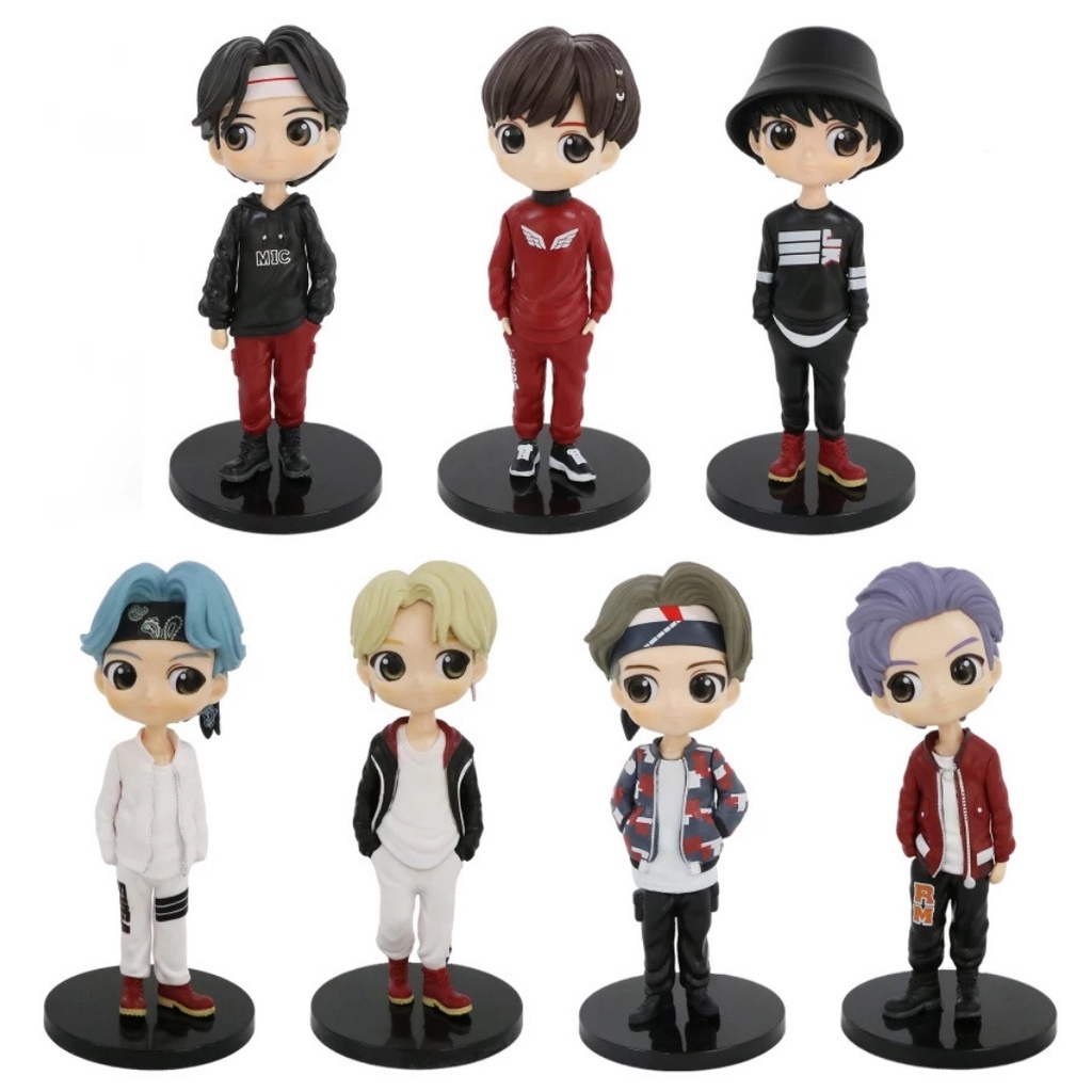 FGBTS set 7 pcs action figure bts pajangan koleksi kpop idol patung anime hobi