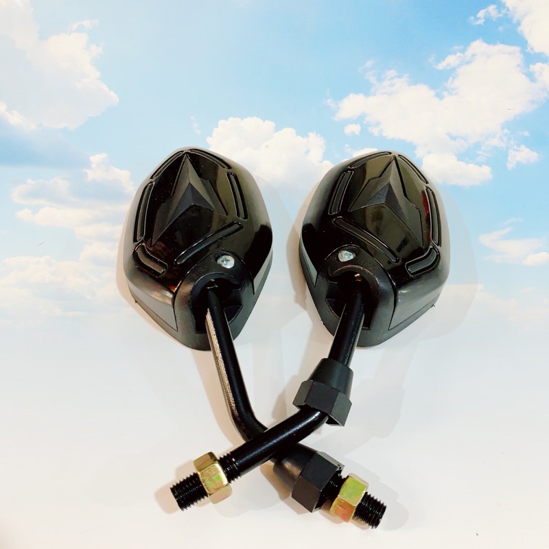 SPION KACA SPION MOTIF WARNA BEAT/VARIO/SUPRA X 125/JUPITER MX KING/MIO/AEROX/XEON/XRIDE/VEGA R NEW-HONDA-HITAM