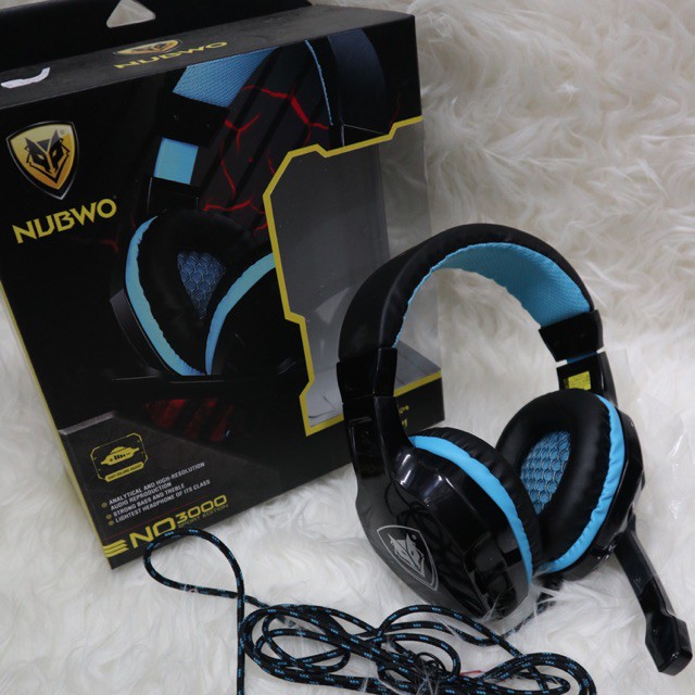 Nubwo NO 3000 Headset Gaming Wired Strong Bass and Treble