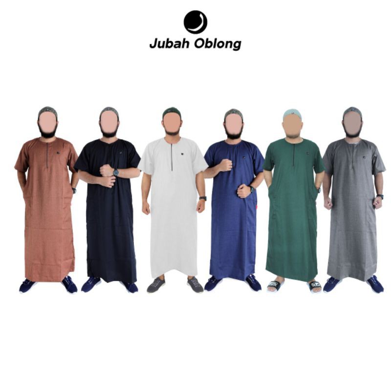 JUBAH OBLONG ROSAL TANGAN PENDEK MURAH PAKAIAN MUSLIM PRIA GAMIS LAKI-LAKI