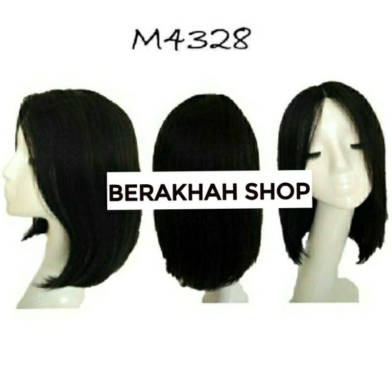 [PROMO] M4328 Wig Human 100% Rambut Asli - Original Wig Rambut Wanita Bisa Dicuci Dicatok Disemir Mu