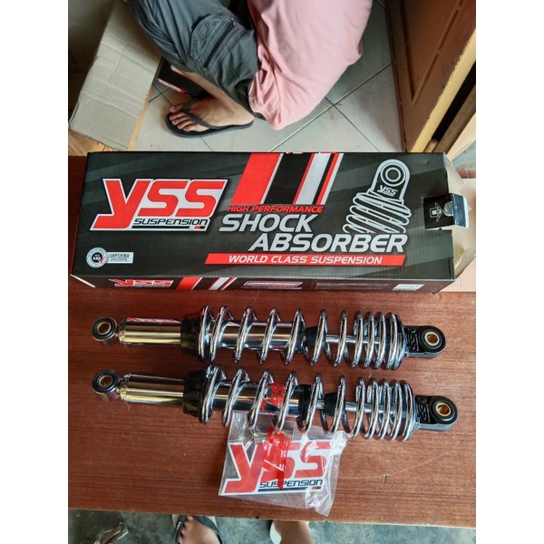 SHOCKBREAKER YSS SHOCK BREKER 340MM BELAKANG ALL NEW TOP UP TOP PRIME ORIGINAL SUPRA X 125 FIT NEW K