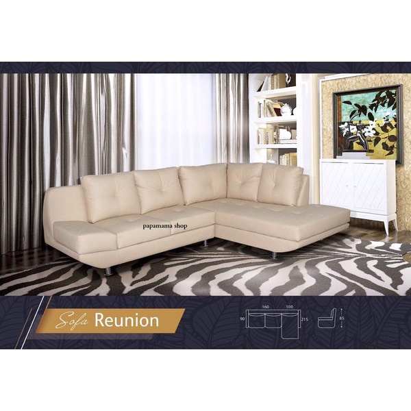 TITOV Sofa Tamu L - Sofa Sudut L - Sofa Tamu Sudut L Jumbo Tipe Reunion - Sofa Tamu L Premium - Gara