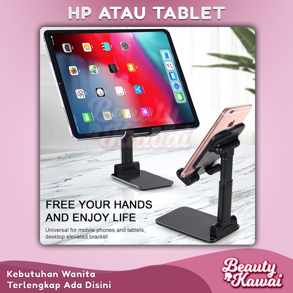 Aksesoris Phone Stand Holder Meja Hp Lipat Handphone Fleksibel Murah