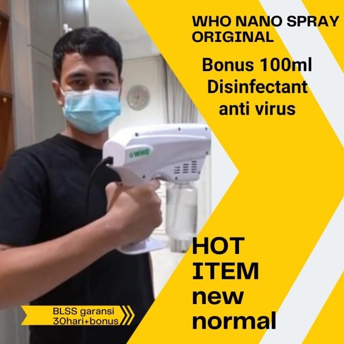 Produk Unggulan] Nano Spray Gun Steam Virus Alat Mesin Fogging Disinfectant Anti Virus