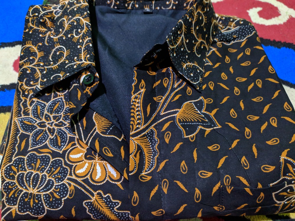 Cendrawasih Sogan Kemeja Batik Pria Slimfit Katun Primisima Full Furing