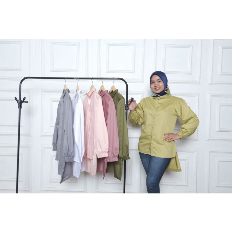 Zahwa Tunik Kemeja wanita blouse kekinian