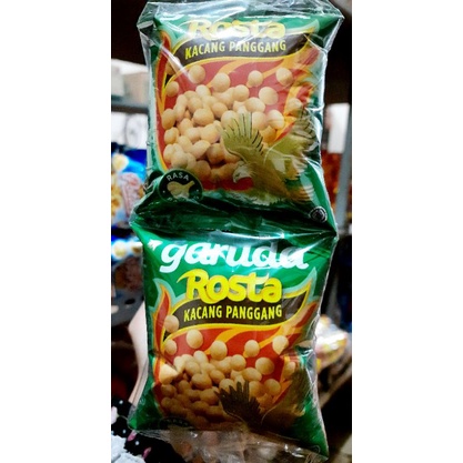 Garuda Rosta kacang oven / Garuda Kacang Koro / Garuda Kacang Kulit/ Kacang Atom Manis Gurih renceng 11 gr x 10pcs